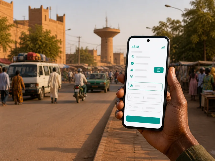eSIM مرادي: إنترنت محمول لرحلتك إلى النيجر