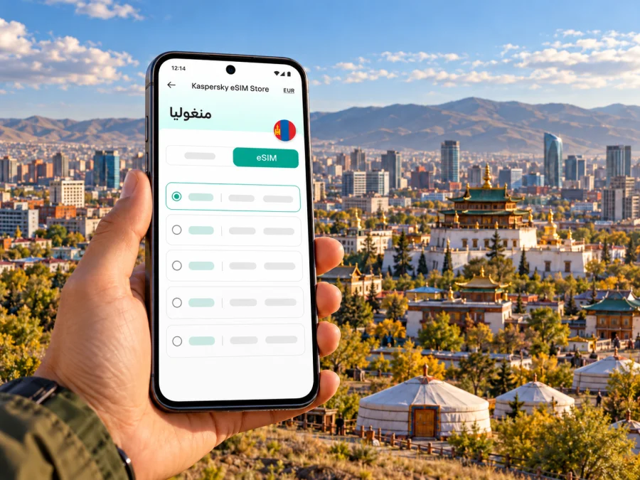 eSIM أولان باتور: الإنترنت والاتصال في منغوليا