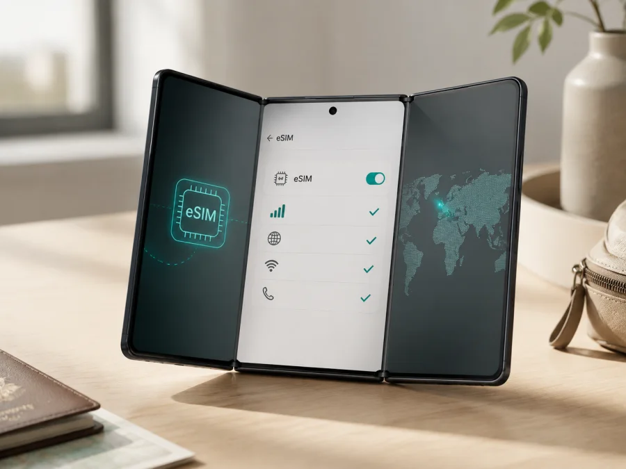 Samsung Galaxy Z TriFold 1TB 5G eSIM: التوافق