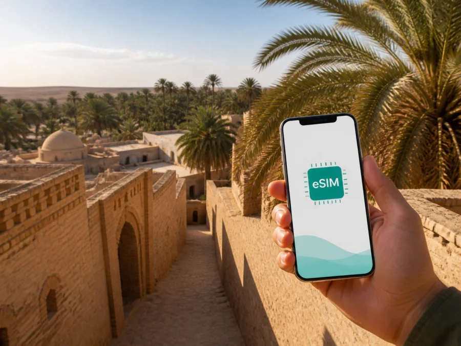 eSIM في توزر: إنترنت محمول أثناء السفر