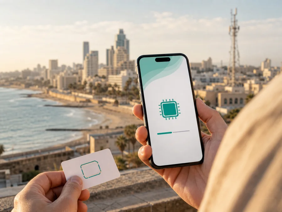 Cellcom eSIM في إسرائيل: دليل المسافر
