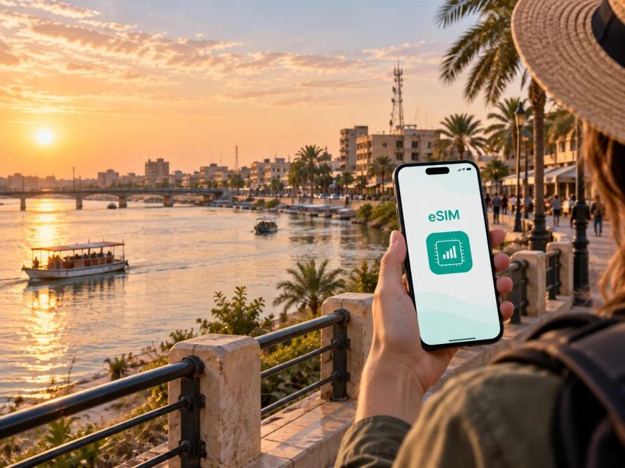 eSIM في الناصرية: إنترنت محمول أثناء السفر