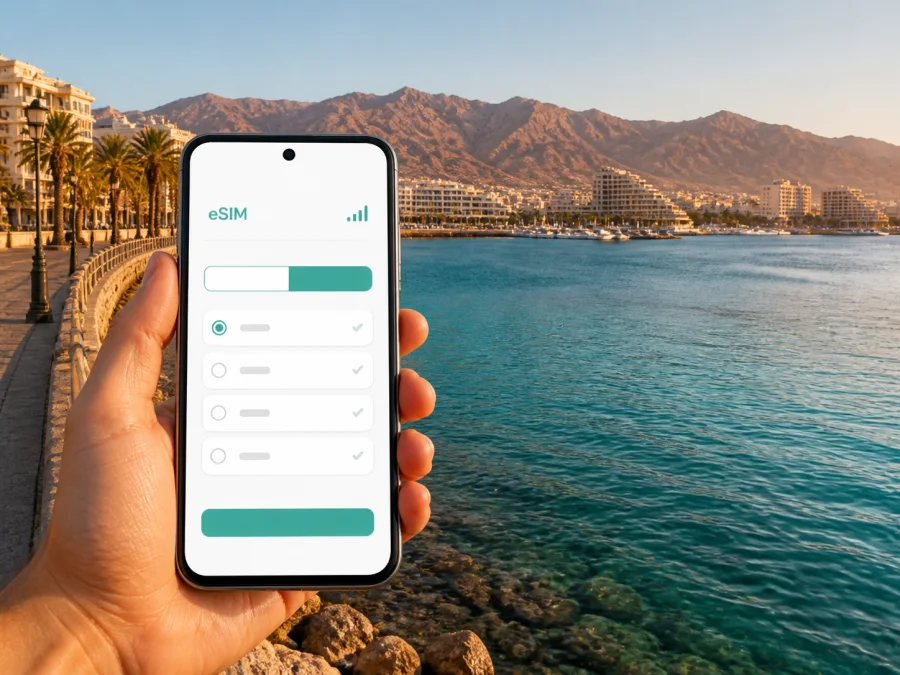 eSIM لإيلات: إنترنت واتصال محمول أثناء السفر