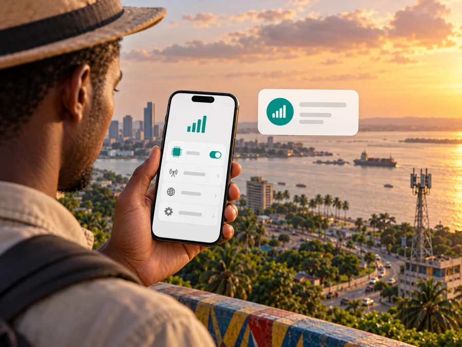 Smile eSIM في جمهورية الكونغو الديمقراطية: تحقق