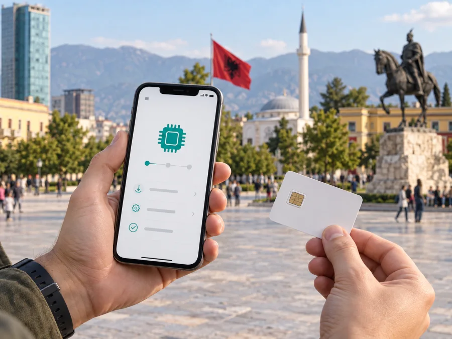 One Albania eSIM في ألبانيا: التوفر والتفعيل