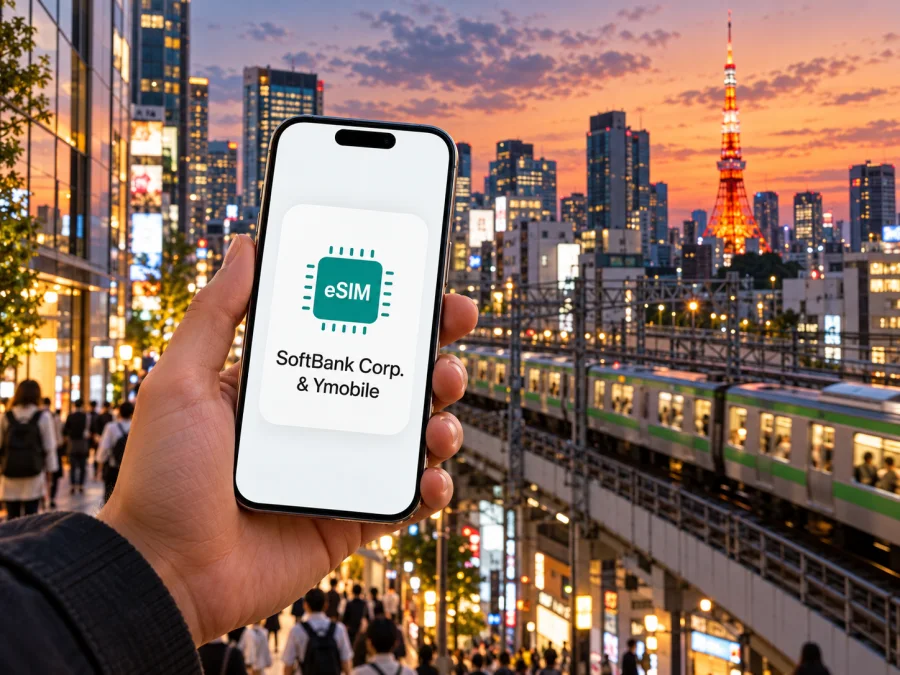 SoftBank Corp. & Ymobile eSIM في اليابان