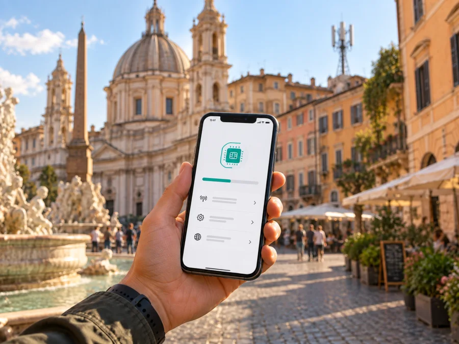 Fastweb + Vodafone eSIM في إيطاليا: دليل التفعيل