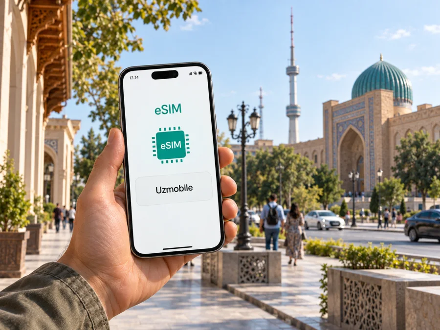 Uzmobile eSIM في أوزبكستان: خطوات التفعيل