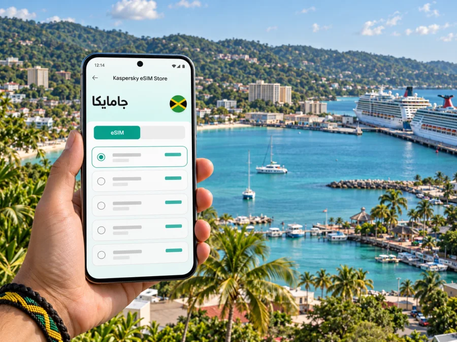 eSIM في أوتشو ريوس: الإنترنت والتنقل في جامايكا