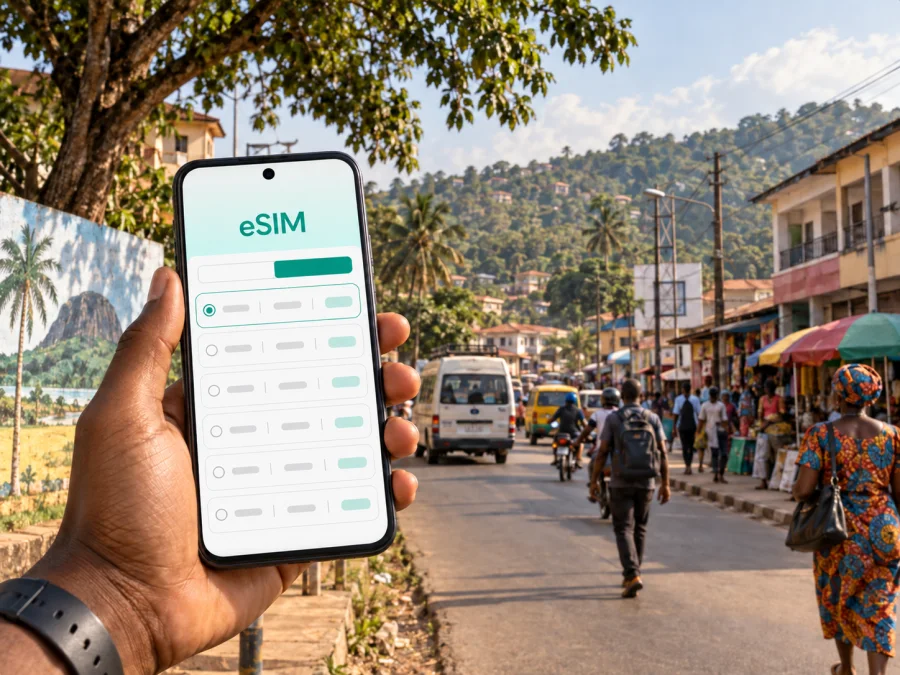 إنترنت كينيما: دليل eSIM والتنقل في سيراليون