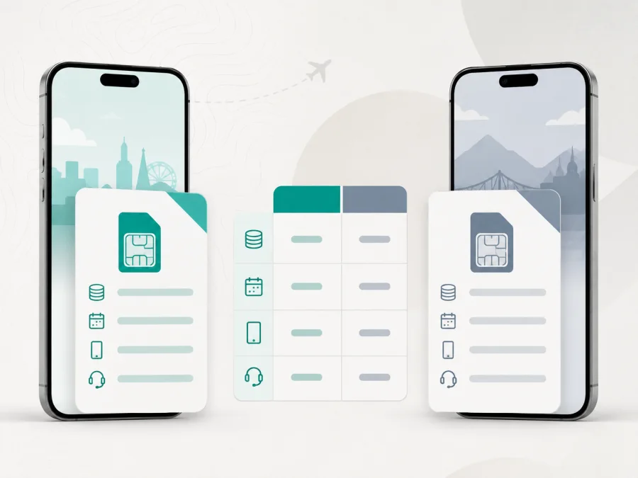 أسعار Kaspersky eSIM Store مقارنة بالمنافسين
