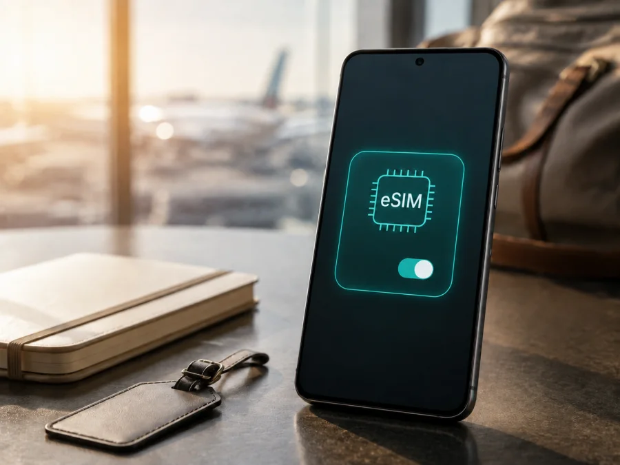 Samsung Galaxy A55 5G وeSIM: التوافق والتثبيت