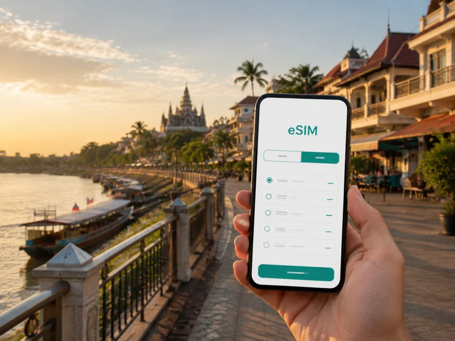 eSIM في فينتيان: إنترنت متنقل أثناء الرحلة