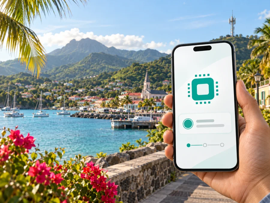 SFR Caraïbe eSIM في جوادلوب: ما يجب التحقق منه