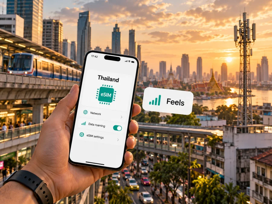 Feels eSIM في تايلاند: ما الذي يجب التحقق منه؟