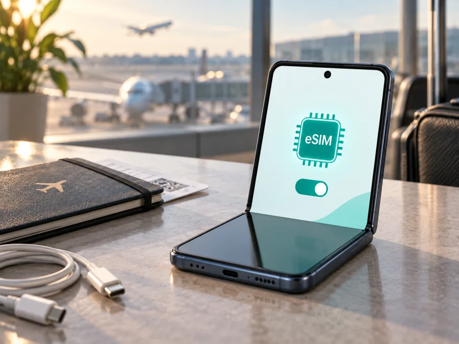 Samsung Galaxy Z Flip3 5G eSIM: التوافق والتفعيل