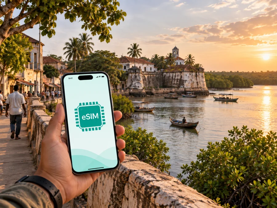 eSIM في كاشيو: إنترنت جوّال في غينيا بيساو