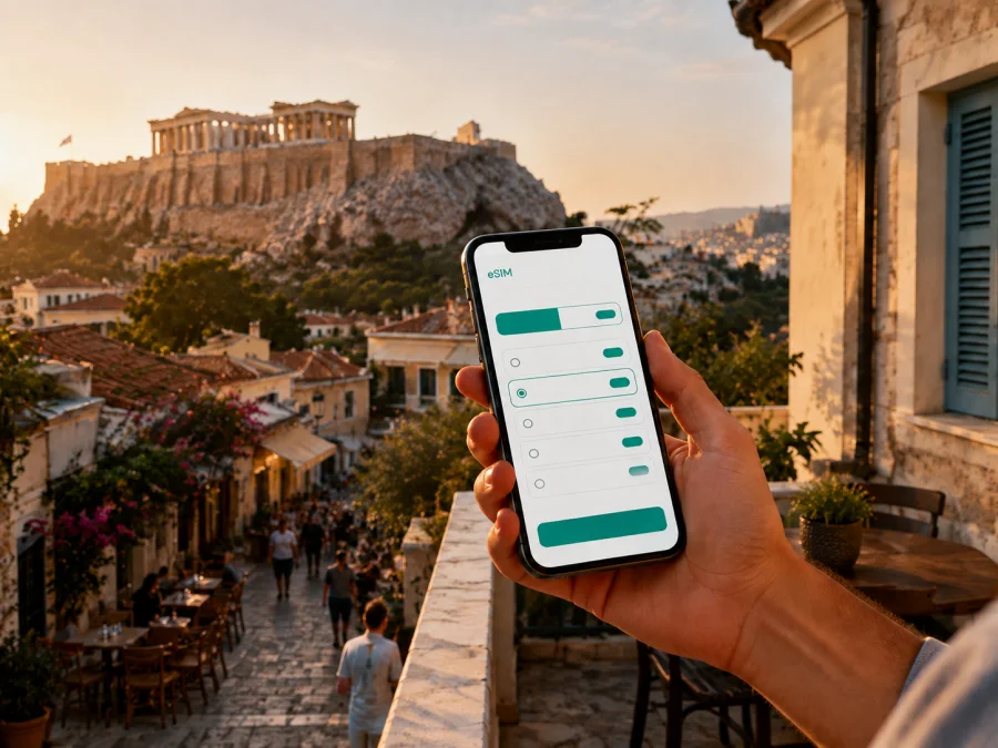 eSIM أثينا: الإنترنت والاتصال المحمول في اليونان