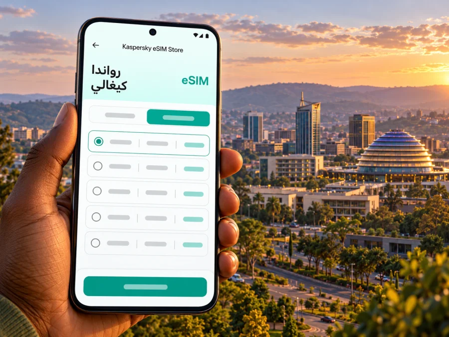 eSIM في كيغالي: الإنترنت والاتصال في رواندا