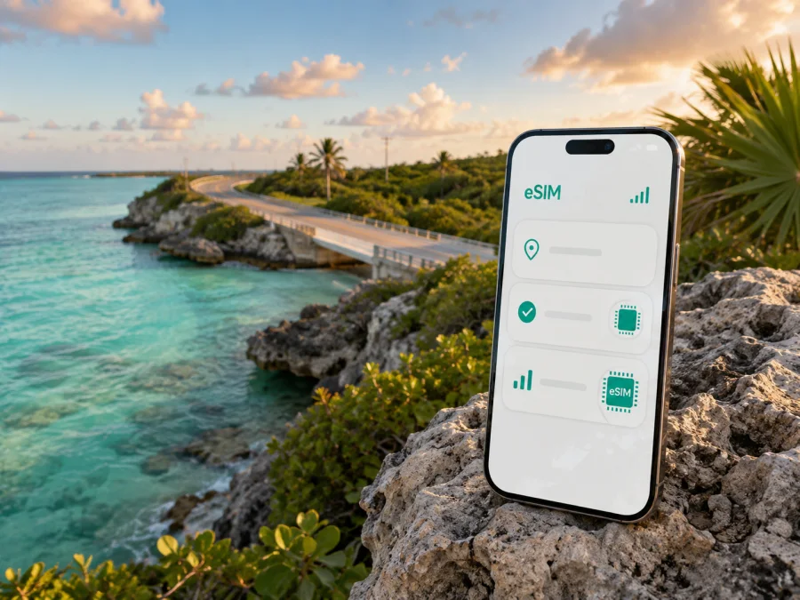eSIM لميدل كايكوس: إنترنت السفر والاتصال