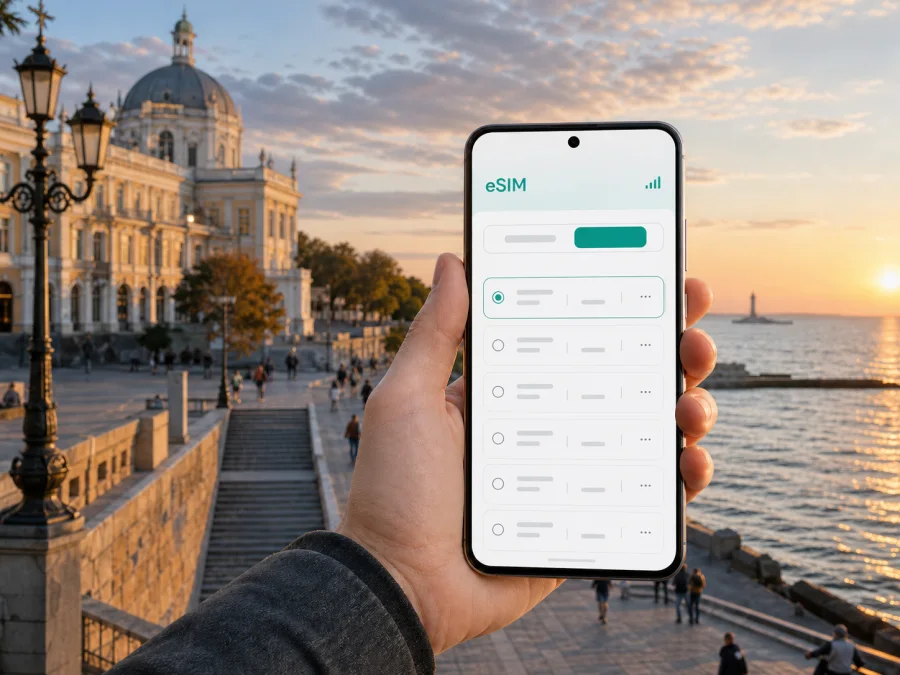 eSIM في أوديسا: إنترنت واتصال أثناء السفر