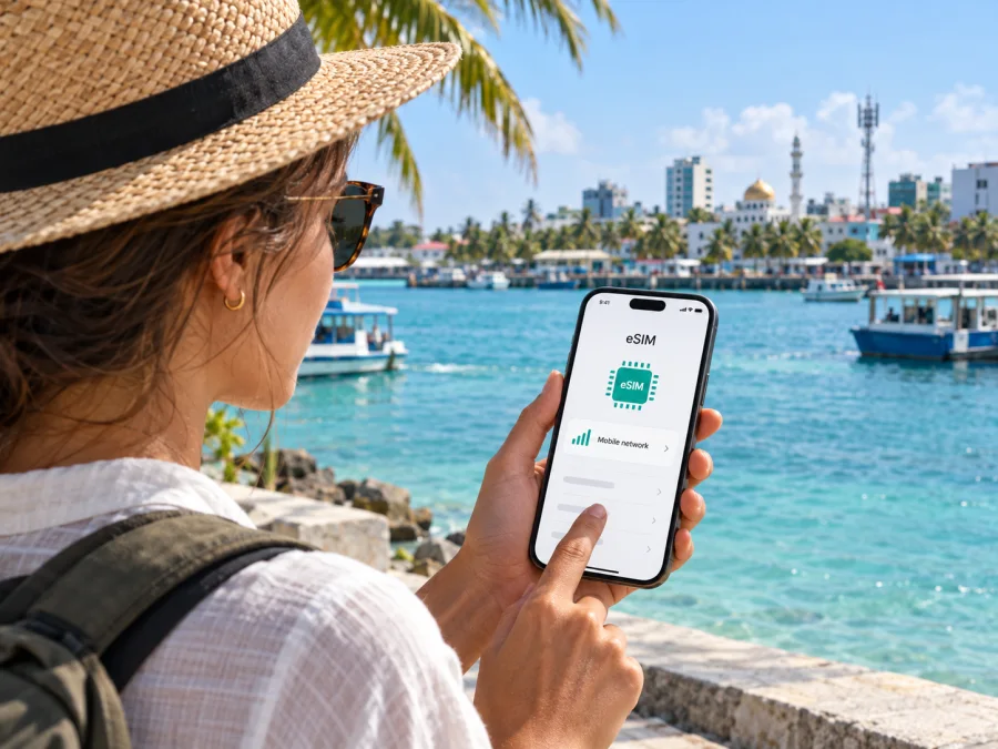 Ooredoo Maldives eSIM في جزر المالديف: دليل المسافر
