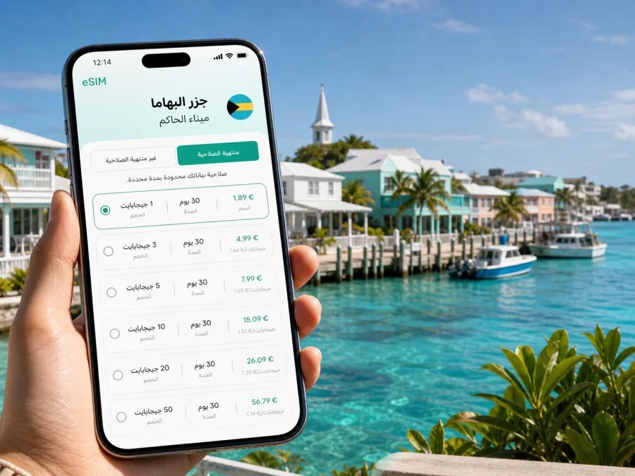 eSIM في ميناء الحاكم: إنترنت السفر