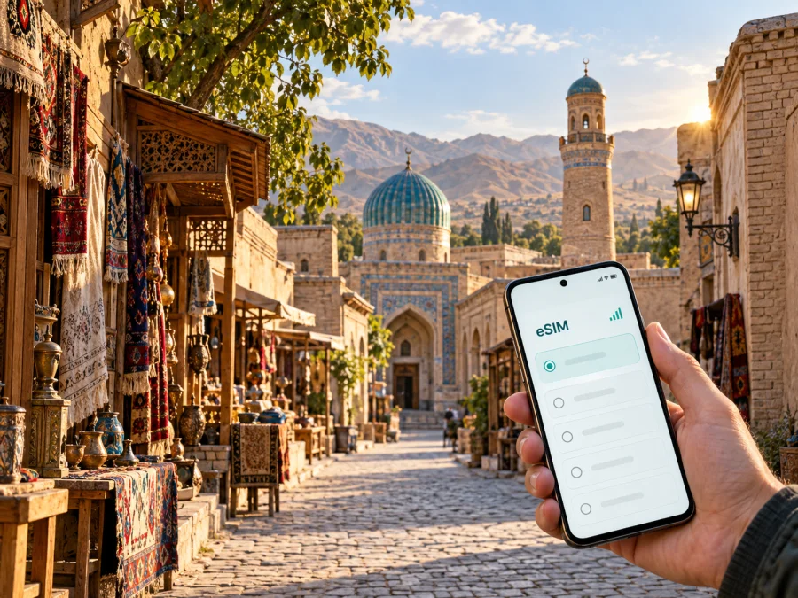 eSIM في استرافشان: اتصال جوّال وإنترنت