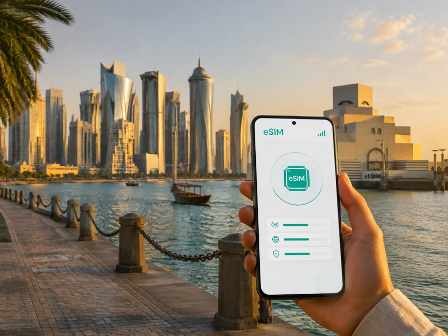 eSIM للدوحة: إنترنت محمول لرحلتك في قطر