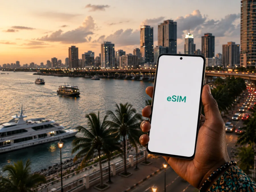 eSIM في لاغوس: إنترنت واتصال محمول للسفر
