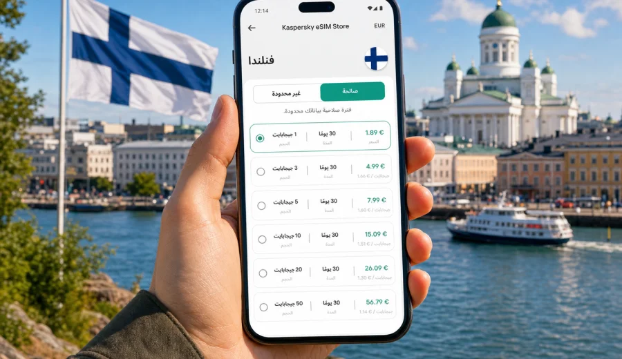 eSIM فنلندا: الاتصال المحمول والإنترنت