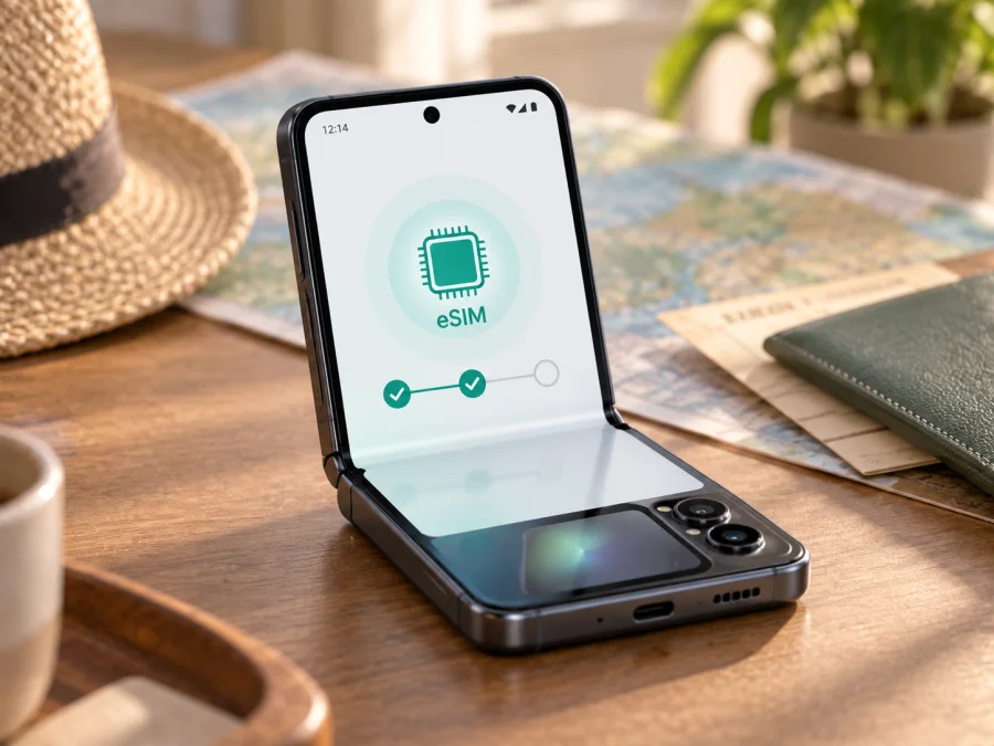 Oppo Find N2 Flip 128GB eSIM: التوافق والإعداد