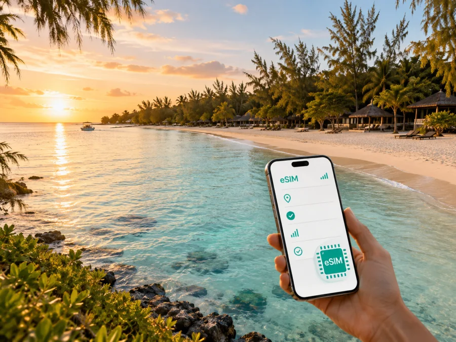 eSIM لبيل ماري: إنترنت محمول في موريشيوس
