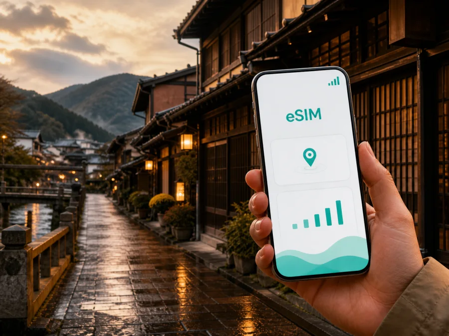 eSIM في تاكاياما: إنترنت السفر في اليابان