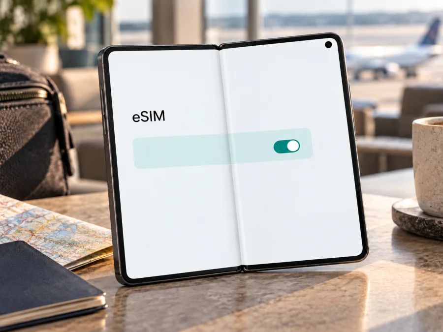 OnePlus Open 128GB eSIM: التوافق والإعداد للسفر