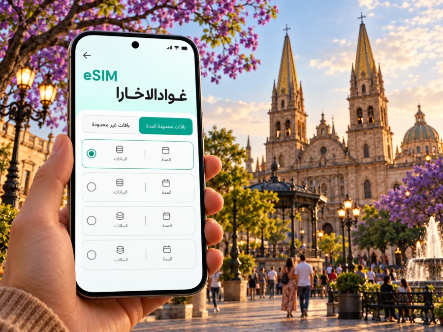 eSIM غوادالاخارا: الإنترنت في المكسيك