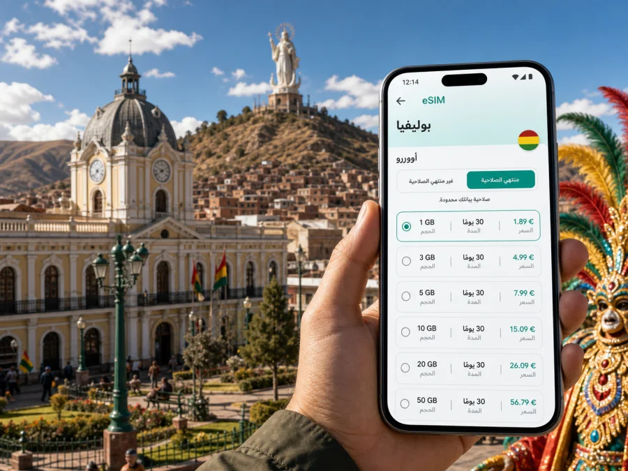 eSIM في أورورو: إنترنت واتصال أثناء السفر