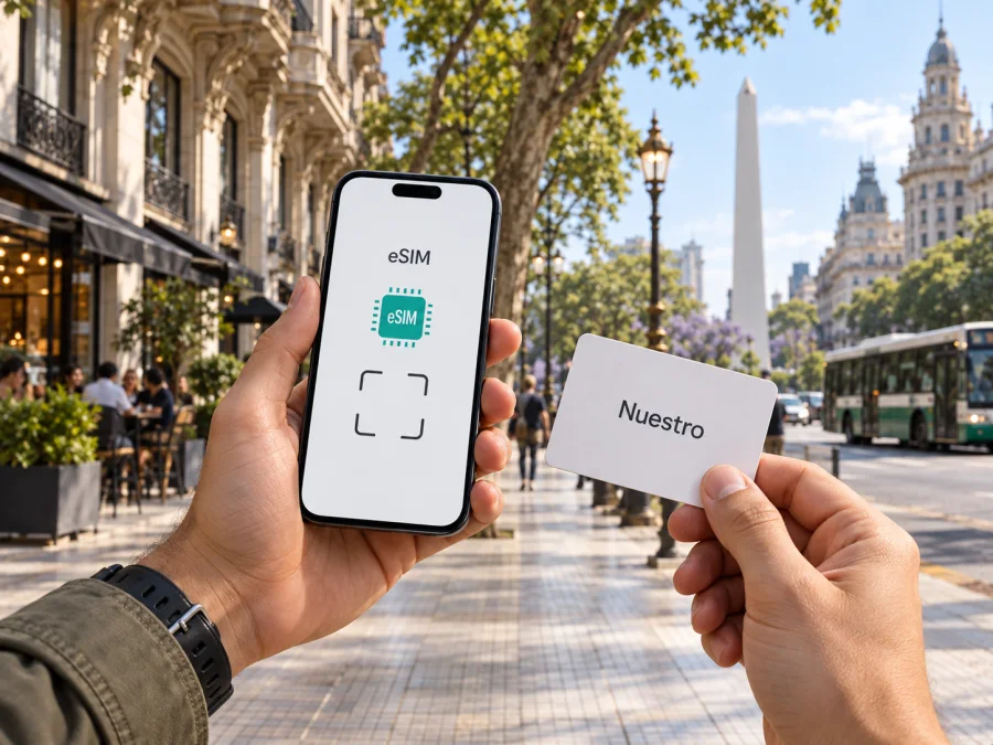 eSIM من Nuestro في الأرجنتين: ما الذي يجب التحقق منه؟
