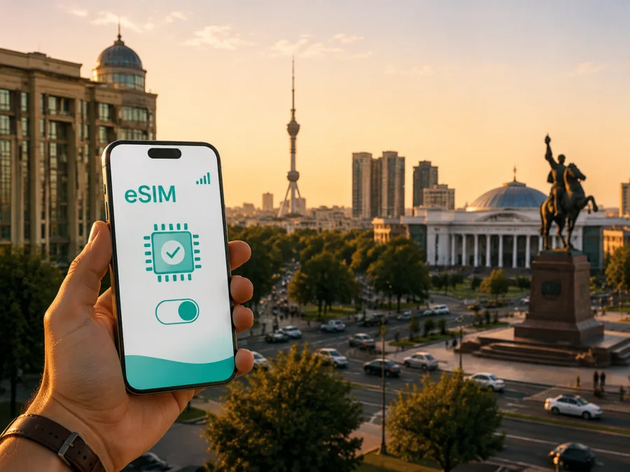 eSIM في طشقند: إنترنت محمول للسفر