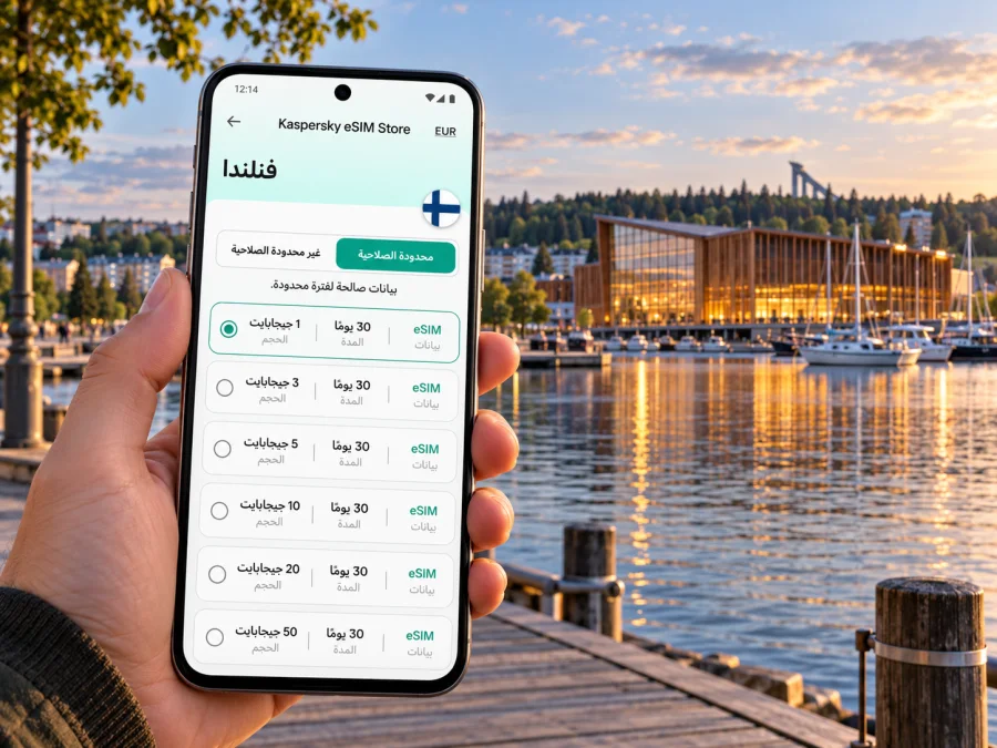 إنترنت لاهتي عبر eSIM | دليل السفر إلى فنلندا