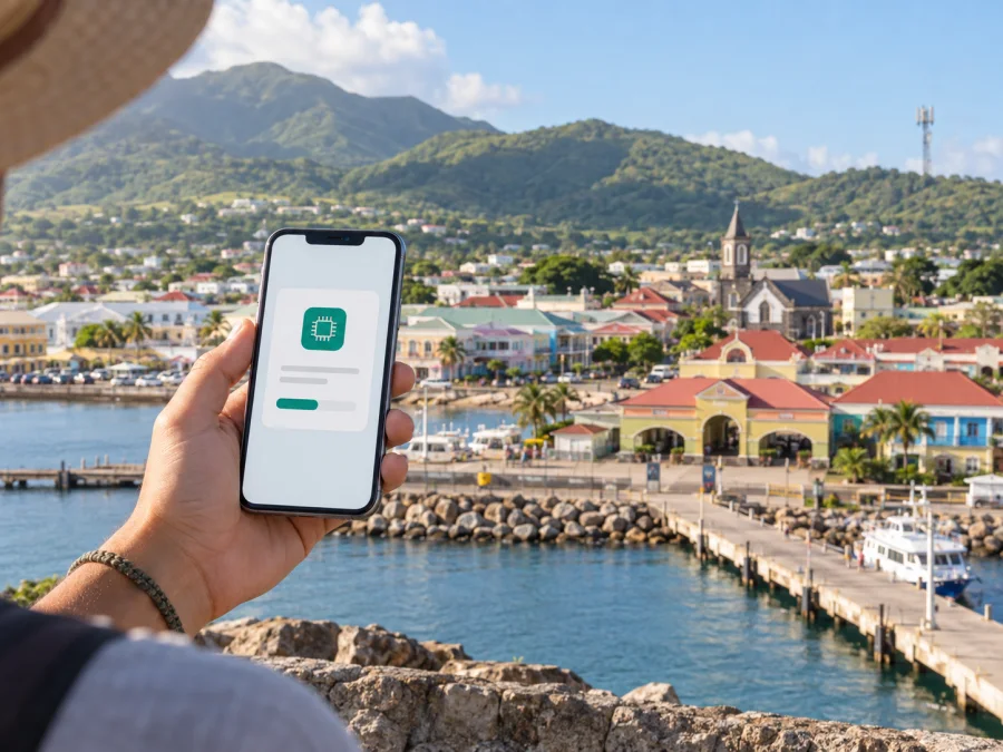 Digicel eSIM في سانت كيتس ونيفيس