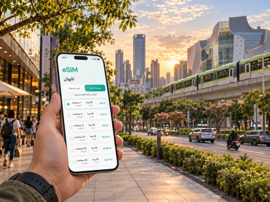 eSIM تايتشونغ: إنترنت واتصال محمول للسفر