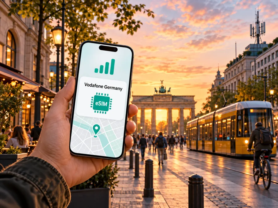 Vodafone Germany eSIM في ألمانيا: دليل المسافر