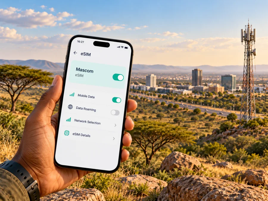 Mascom eSIM في بوتسوانا: التفعيل والتوافق