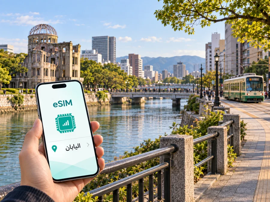 eSIM هيروشيما: إنترنت واتصال أثناء الرحلة