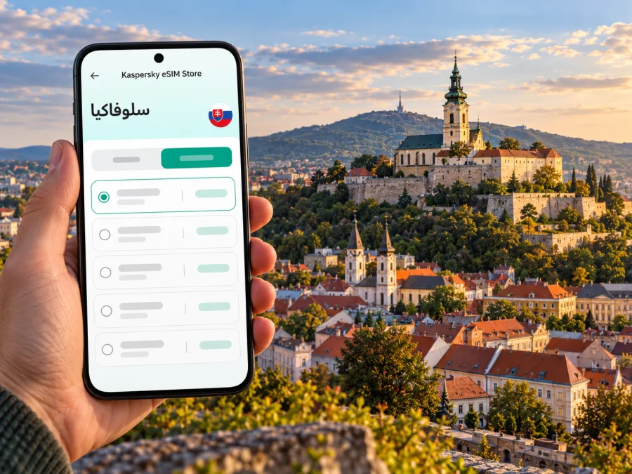 eSIM في نيترا: الإنترنت والاتصال في سلوفاكيا