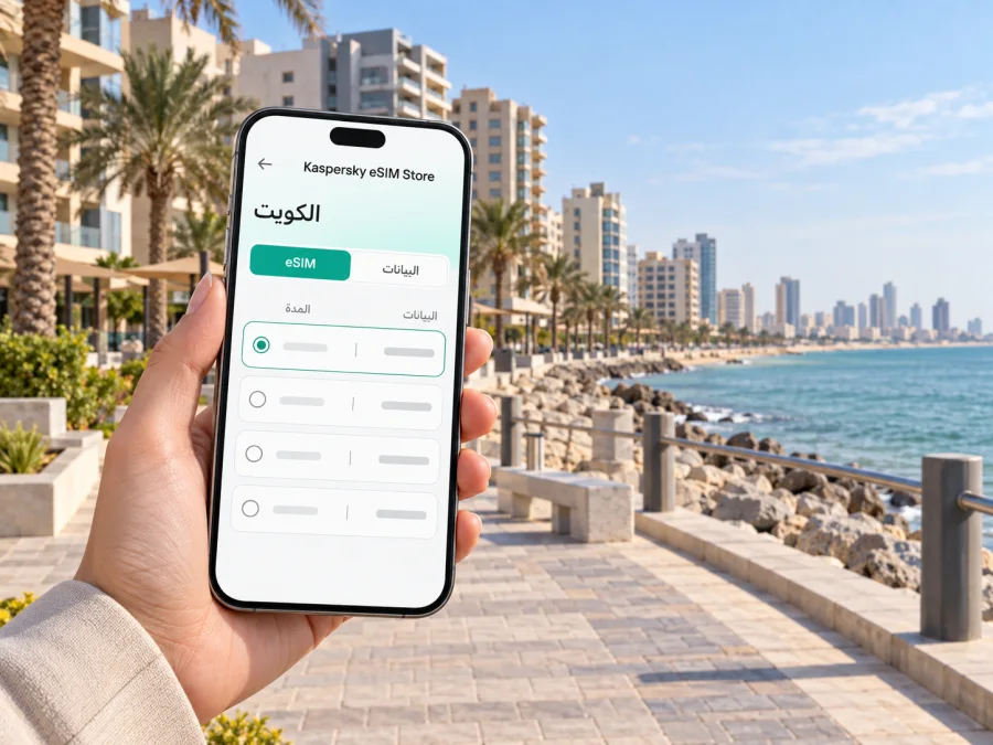 eSIM في المهبولة: الإنترنت والاتصال في الكويت