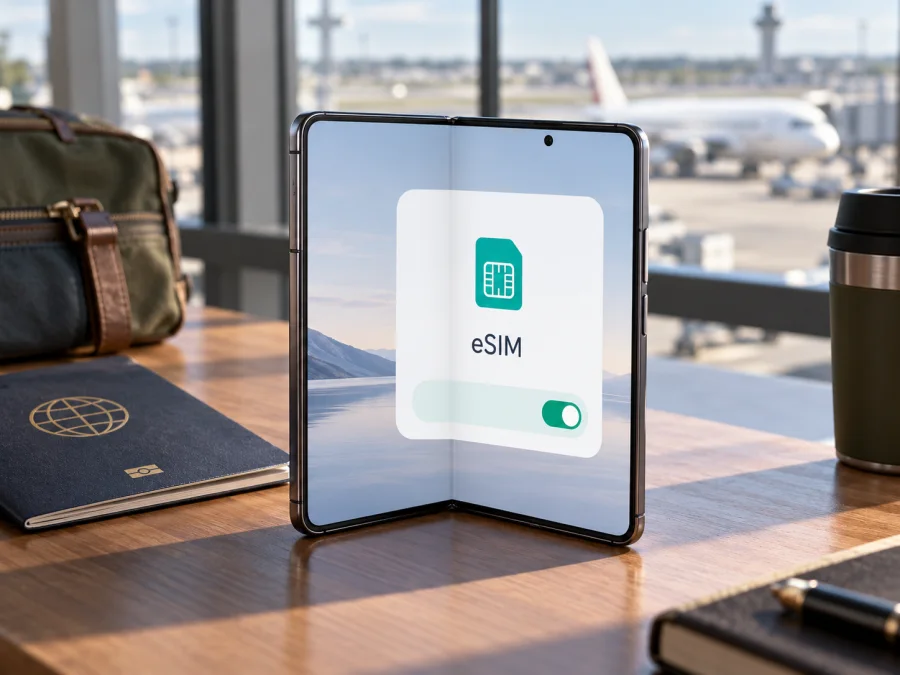 eSIM على Samsung Galaxy Fold: التوافق والتفعيل