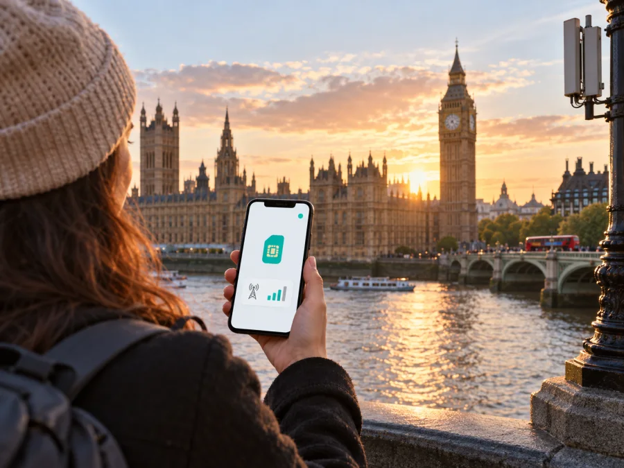 Vodafone eSIM في المملكة المتحدة: دليل المسافر