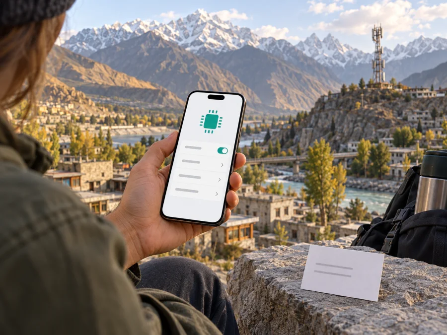 AJK and Gilgit-Baltistan eSIM في باكستان: دليل التفعيل